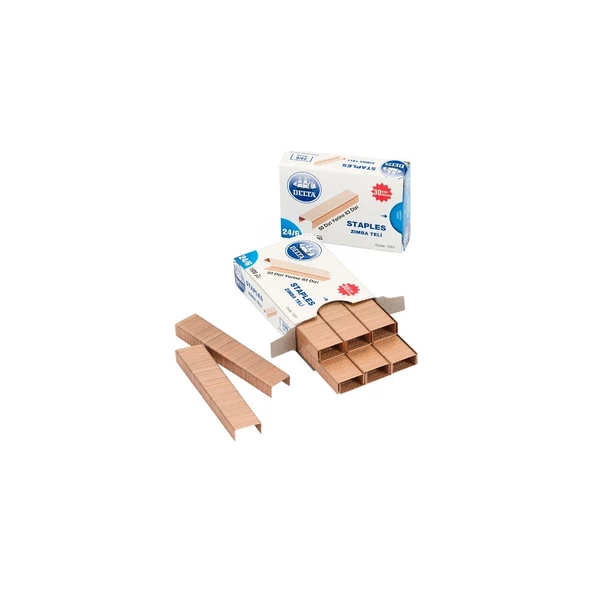 Bakır Zımba Teli 24/6 1000 lik 10 Paket ürün görseli 1