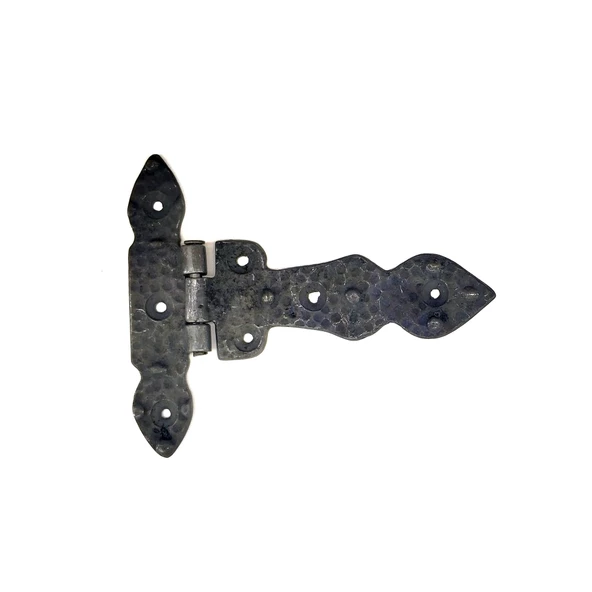 Antika Tarz Dekoratif Pirinç Kuyruklu Düğmeli Menteşe No1 - 117x142 mm, Oksit ürün görseli 1