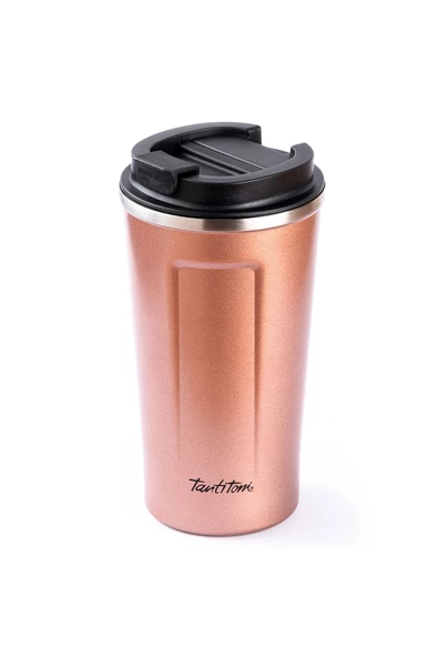 Tantitoni 001-01-PEMBE COFFEE YAZILI PASLANMAZ ÇELİK TERMOS BARDAK 500ML ürün görseli 1