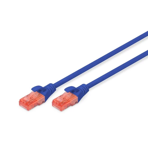 DIGITUS 1m CAT6 Utp DK-1617-010/B Mavi Patch Kablo (10'lu Paket) ürün görseli 1