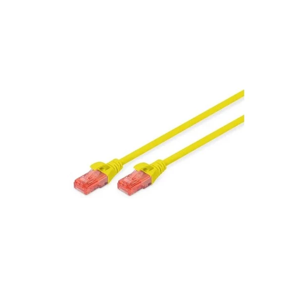 DIGITUS 1m CAT6 Utp DK-1617-010/Y Sarı Patch Kablo (10'lu Paket) ürün görseli 1