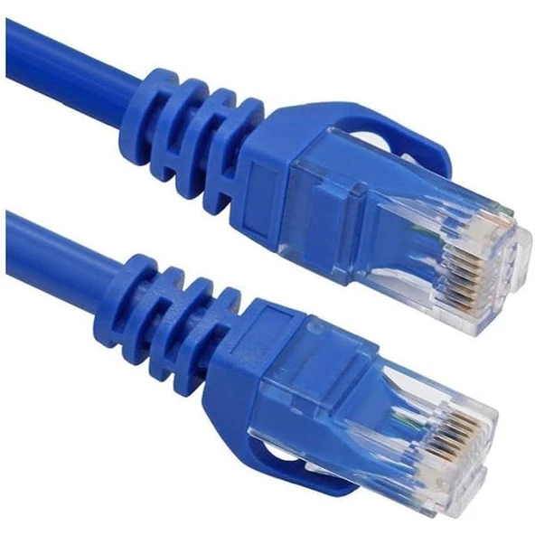 ODS 1m CAT6 Utp LSZH Saf Bakır Mavi Patch Kablo ürün görseli 1