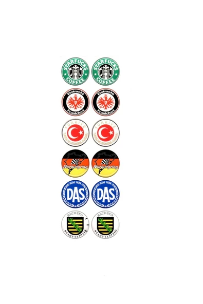 Plaka Damla Sticker Etiket Pulu Suya Güneşe Dayanaklı Kaliteli (Starfucks-DAS) Model 17 ürün görseli 1