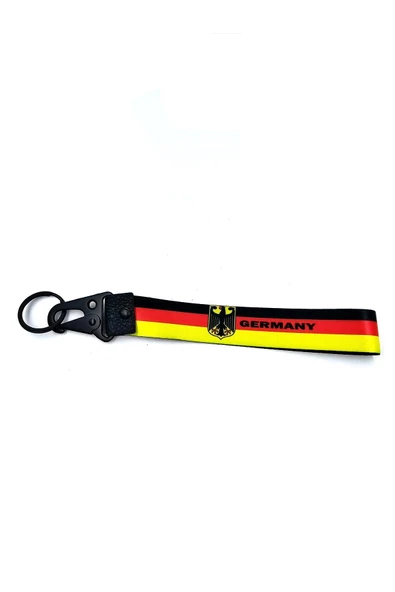 DEUTSCHLAND Adac Tasarımlı Metal Anahtarlık Bez Aksusuarlı 1.Sınıf Malzeme ürün görseli 1