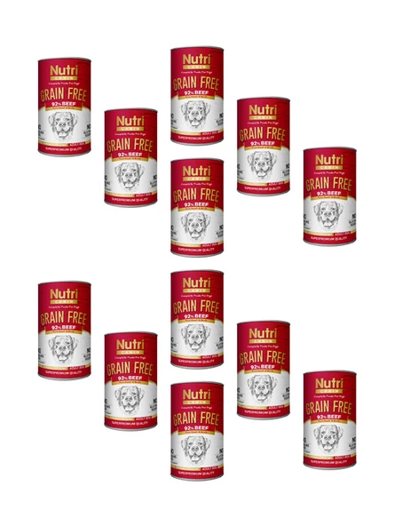Nutri Canin 400Gr %92 Sığır Etli Tatlı Patatesli Hipo Alerjenik Tahılsız 12Adet Yaş Köpek Maması ürün görseli 1