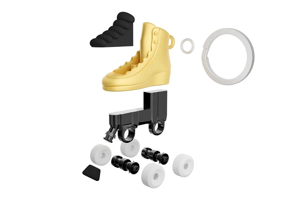 Metalmorphose Roller Skate Anahtarlık - Resim 3