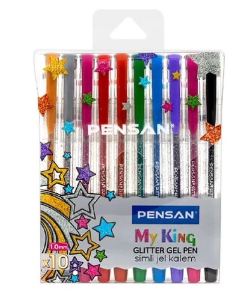 Pensan My King Simli Jel Kalem 10Lu ürün görseli 1