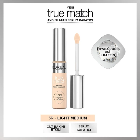 L'Oréal Paris True Match Aydınlatan Serum Kapatıcı - 3R ürün görseli 1