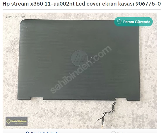 Hp stream x360 11-aa002nt Lcd cover ekran kasası 906775-001 ürün görseli 1
