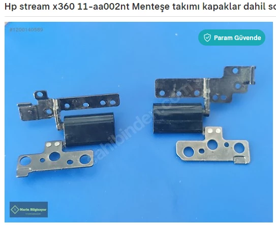 Hp stream x360 11-aa002nt Menteşe takımı kapaklar dahil sorunsuz ürün görseli 1