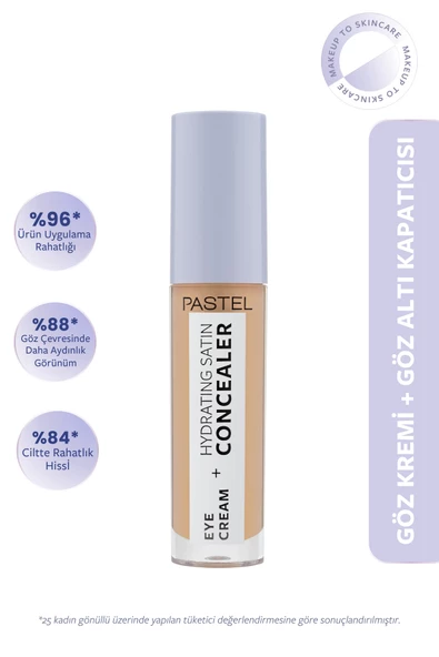 Eye Cream + Hydrating Satin Concealer - Göz kremi + Göz Altı Kapatıcısı 66 Deep Medium ürün görseli 1