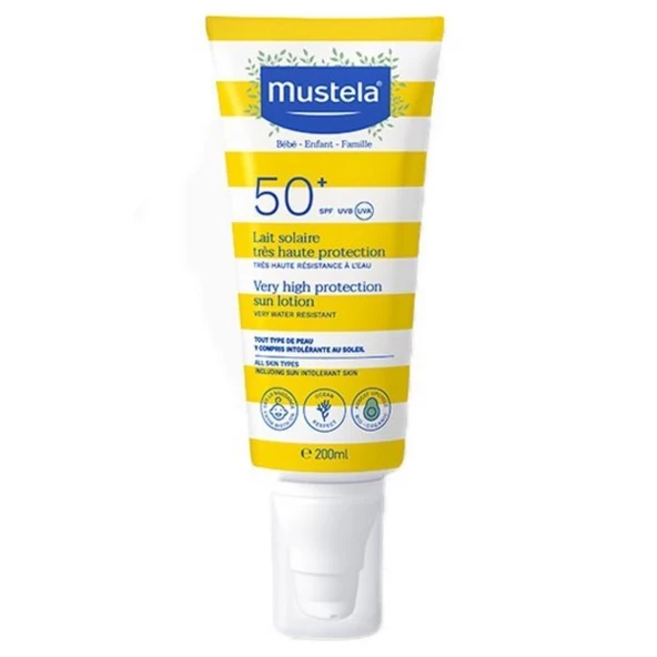 Mustela Very High Protection Güneş Losyonu SPF50+ 200ml ürün görseli 1