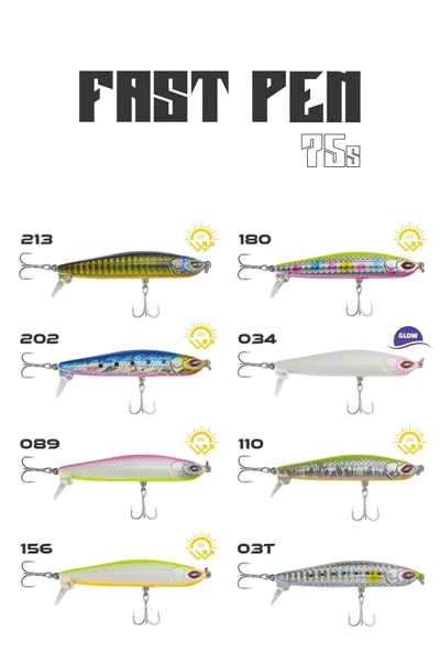 Fujin FastPen 75mm 14gr Maket Balık ürün görseli 1