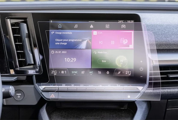 Renault Austral E-Tech Hybrid 2022-2024 12 inç Multimedya Uyumlu 9H Nano Ekran Koruyucu ürün görseli 1