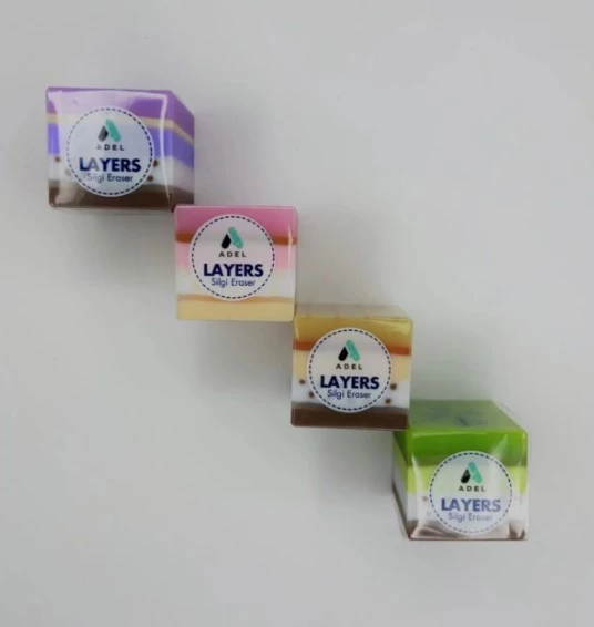 Adel Layers 4'lü Silgi Seti ürün görseli 1
