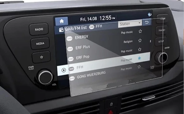 Hyundai Bayon Multimedya Navigasyon ve Dijital Gösterge Uyumlu Nano Ekran Koruyucu ürün görseli 1