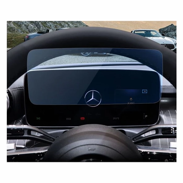 Mercedes Yeni C Seri Direksiyon Arkası 12.3 Inç Dijital Gösterge Ekran Nano Koruyucu ürün görseli 1