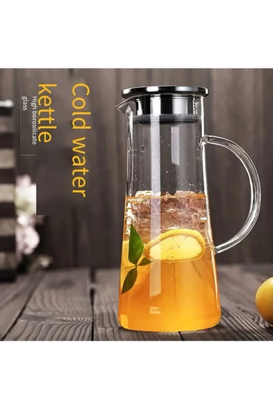 Borosilikat Cam Sürahi 1440 ml Füme Renk ürün görseli 1