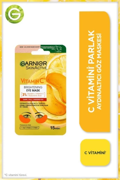 Garnier C Vitamini Parlak Aydınlatıcı Göz Maskesi ürün görseli 1