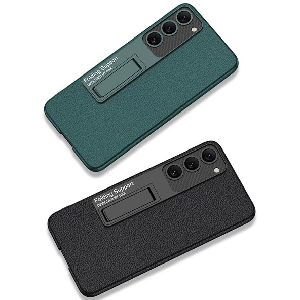 Galaxy S23 Kılıf  Kıpta Standlı Kapak - Resim 12