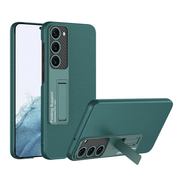 Galaxy S23 Kılıf  Kıpta Standlı Kapak - Resim 3