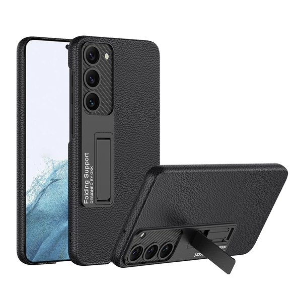 Galaxy S23 Kılıf  Kıpta Standlı Kapak - Resim 2