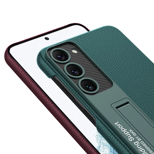 Galaxy S23 Kılıf  Kıpta Standlı Kapak - Resim 9