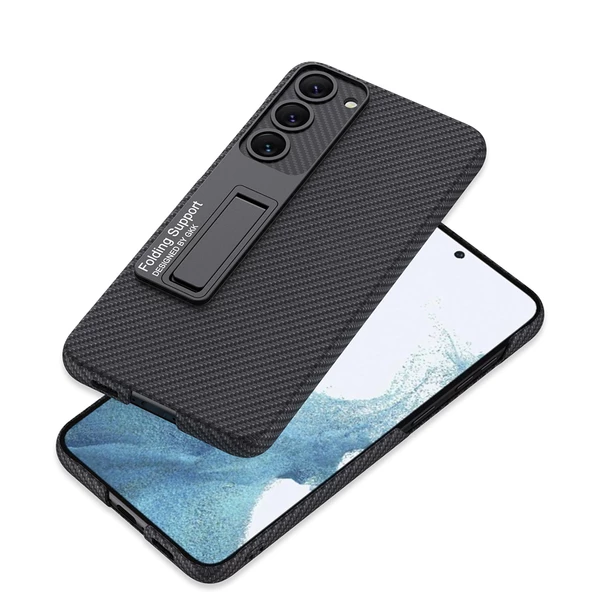 Galaxy S23 Kılıf  Kıpta Standlı Kapak - Resim 7