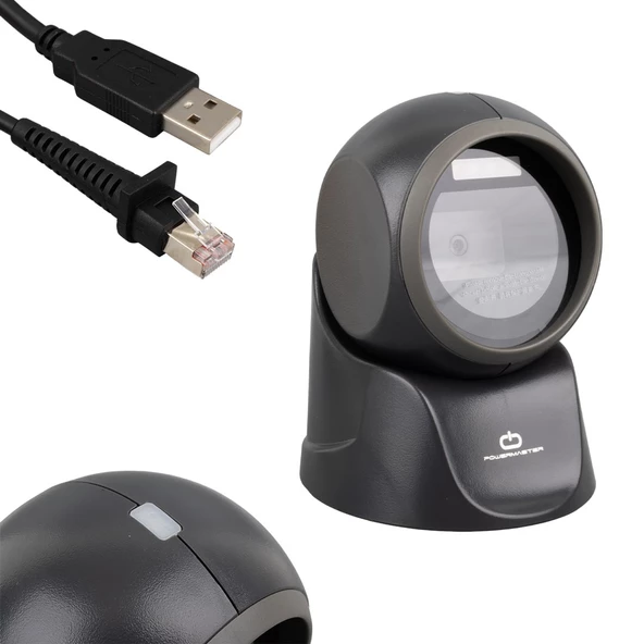 2d Karekod Kablolu Usb Masaüstü Barkod Okuyucu - Resim 3