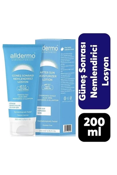 ALLDERMO LABORATORIES/AFTER SUN MOISTURIZER LOTION/200 ML ürün görseli 1