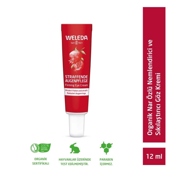 Weleda Pomegranate & Maca Peptides Organik Nar Özlü Nemlendirici ve Sıkılaştırıcı Göz Kremi 12ml ürün görseli 1