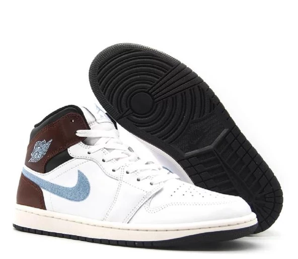 NIKE Air Jordan 1 Mid SE Erkek Spor Ayakkabı Beyaz FQ7831142 I-122 ürün görseli 1