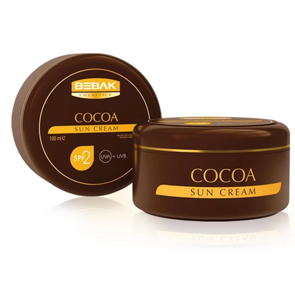 Bebak Cocoa Sun Cream SPF2 Kakao Güneş Kremi SPF2 100 ml ürün görseli 1
