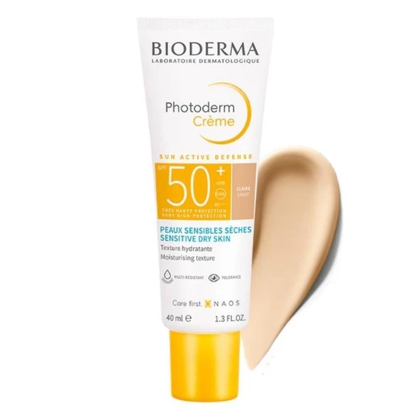 Bioderma Photoderm Renkli Güneş Kremi SPF 50+ 40ml - Light ürün görseli 1