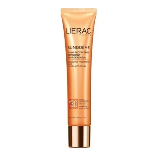 Lierac Yüz ve Dekolte Bölgesi İçin Global Yaşlanma Karşıtı Güneş Kremi SPF30 40ml ürün görseli 1