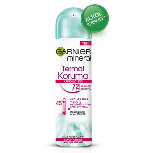 Garnier Mineral Termal Koruma Deodorant 150 ml ürün görseli 1
