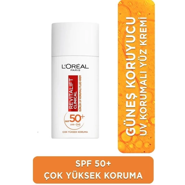 Loreal Paris Revitalift Clinical SPF50 Yüksek Korumalı Yüz Güneş Kremi 50ml ürün görseli 1
