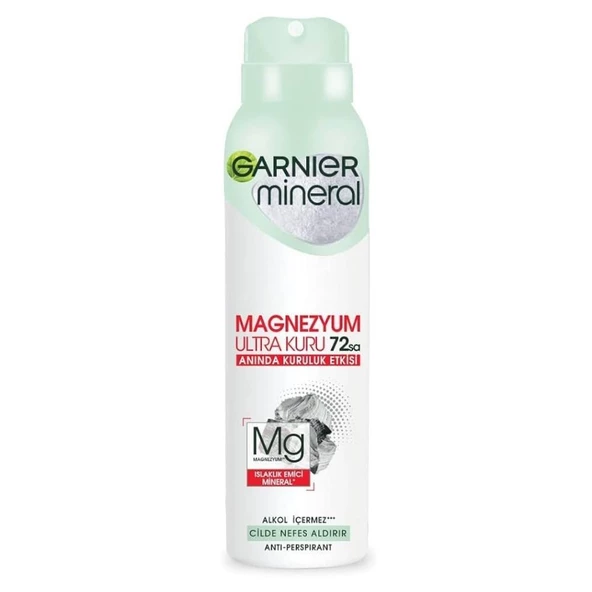 Garnier Mineral Magnezyum Ultra Kuru Deodorant 150Ml ürün görseli 1
