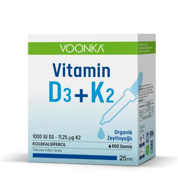 Voonka Vitamin D3K2 Damla 25ml ürün görseli 1