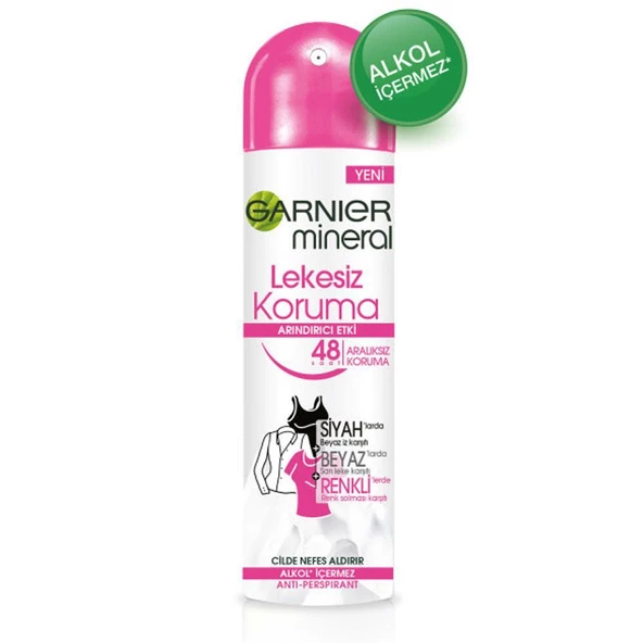 Garnier Mineral Lekesiz Koruma Kadın Deodorant 150 ml ürün görseli 1