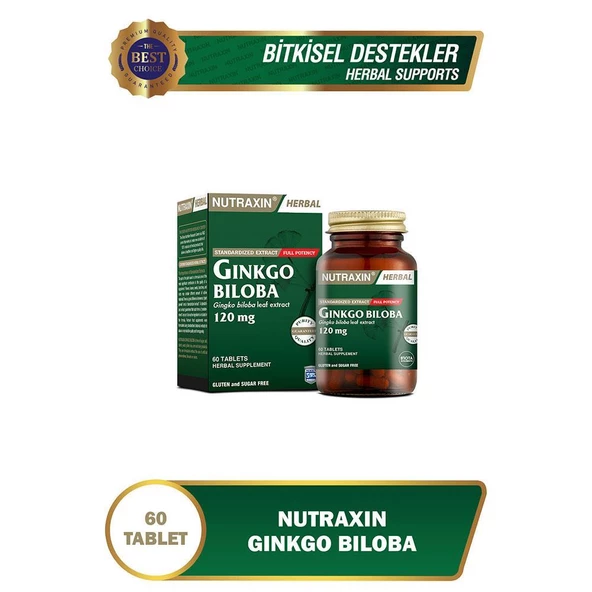 Nutraxin Herbal Ginkgo Biloba 120 mg ürün görseli 1