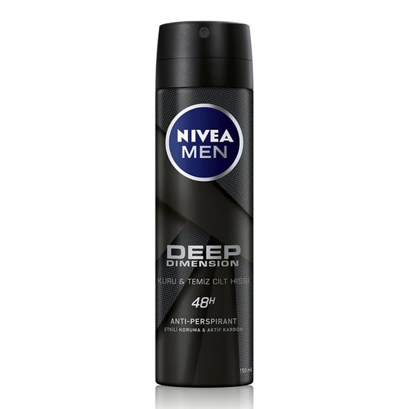 Nivea Men Deep Dimension Deodorant Sprey 150ml ürün görseli 1