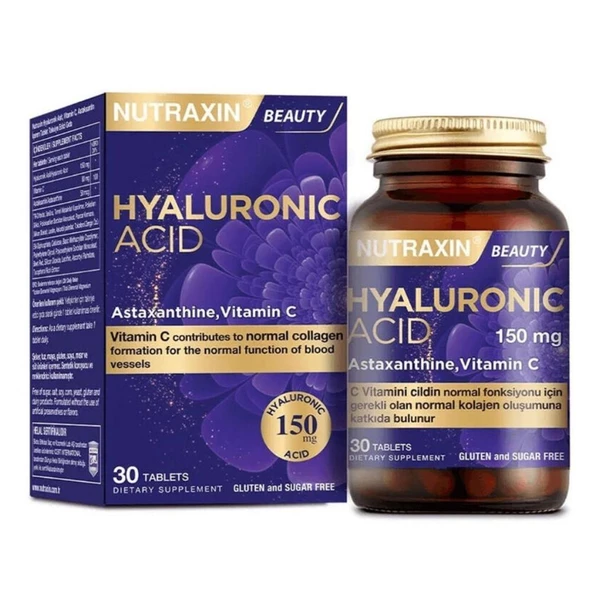 Nutraxin Hyaluronik Asit Takviye Edici Gıda 30 Tablet ürün görseli 1