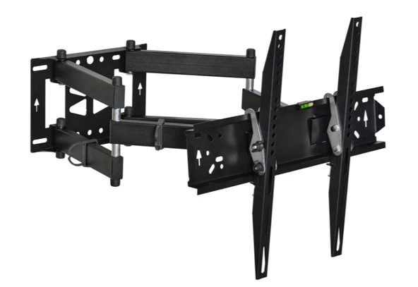 VONTECH 39"-65" Çift Hareketli Tv Askı Aparatı Kilitli Altı Kollu (100-165cm) ürün görseli 1