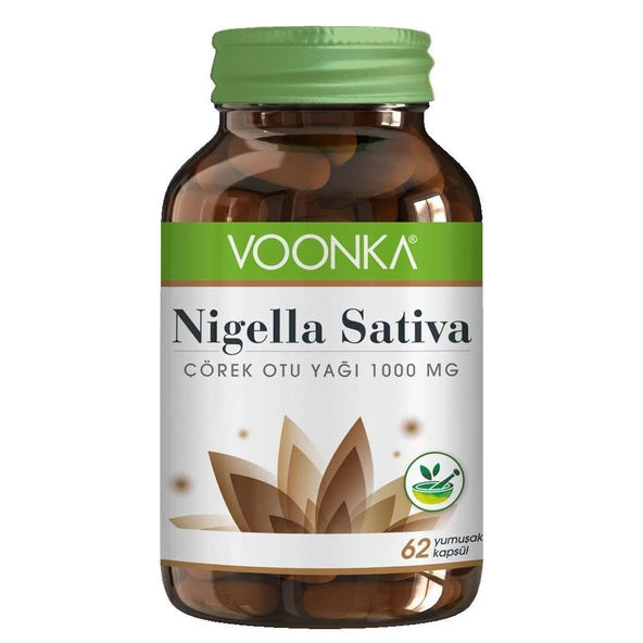 Voonka Nigella Sativa Çörek Otu Yağı 1000Mg 62 Kapsül ürün görseli 1