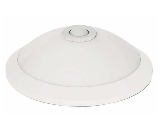 HOROZ E-27x2 BEYAZ Duylu Sensörlü Tavan Glop IP20 220 Volt (360 Derece Plastik Kasa 2 Adet Ampul Takılır) ürün görseli 1
