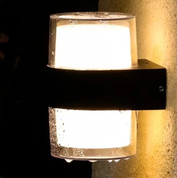 CATA Bora Silindir Led Duvar Aplik 12w 3200K Günışığı IP54 Çift Taraflı ürün görseli 1