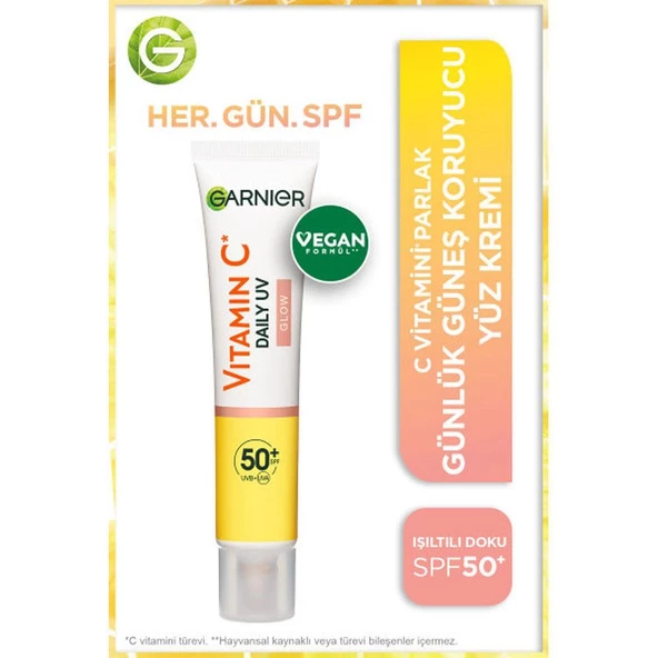 Garnier C Vitamini Parlak Günlük Güneş Koruyucu SPF50 40ml ürün görseli 1