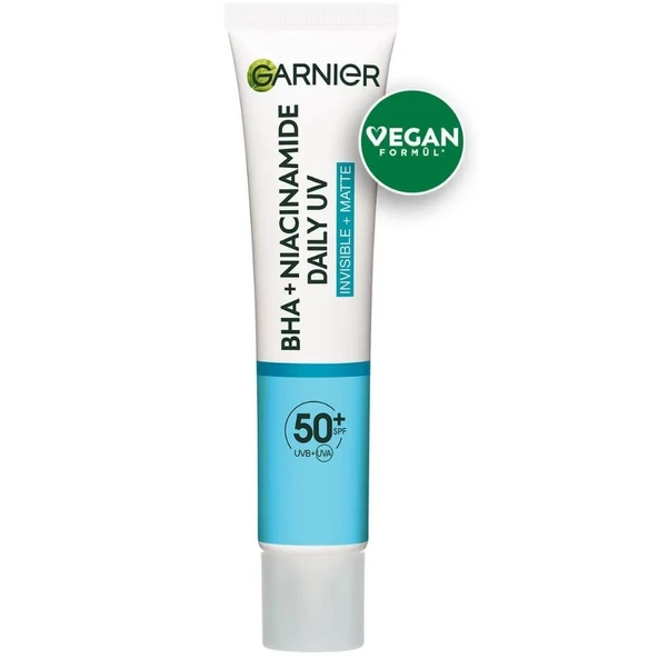 Garnier Saf ve Temiz Bha Niasinamid Günlük Güneş Koruyucu Fluid Yüz Kremi Spf50 40ml ürün görseli 1