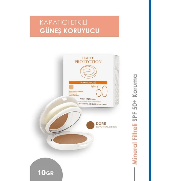 Avene Haute Protection Compact SPF 50 Renkli Güneş Koruyucu Dore 10gr ürün görseli 1